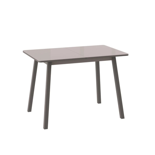 Стол TIRK RADIAL-110, раздвижной со стеклом 110(142)х70, КАПУЧИНО/КАПУЧИНО